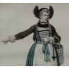 Engraving: ‘Peasant Woman from the Canton of Sur Moinat SA’ – Antiques and decorative items – Engravings, lithographs