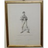 Engraving: ‘Young Man from the Canton of Moinat SA’ – Antiques and decorative items – Engravings, lithographs