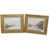 Pair of engravings, ‘Towns on the Rhine’, by Moinat SA – Antiques and decorative items – Engravings, lithographs