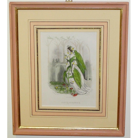 Radierung „Orangenblüte“ von GRANDVILLE auf Moinat SA – Antiquitäten und Dekoration – Radierungen, Lithografien