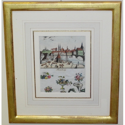 "Bamberg" engraving by Moinat SA – Antiques and decorative items – Engravings, lithographs