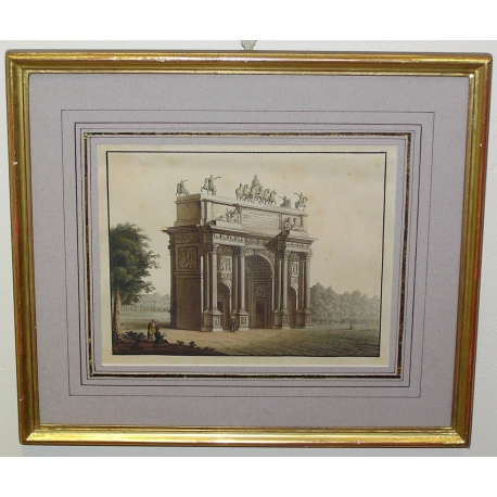 Engraving of the ‘Arc de Triomphe’ by Moinat SA – Antiques and decorative items – Engravings, lithographs