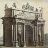 Engraving of the ‘Arc de Triomphe’ by Moinat SA – Antiques and decorative items – Engravings, lithographs