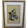Gravure "Vendeur d'oiseaux"