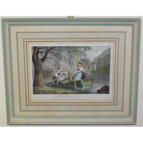 Radierung „Brienz-Fährmann“ von Moinat SA – Antiquitäten und Dekoration – Radierungen, Lithografien