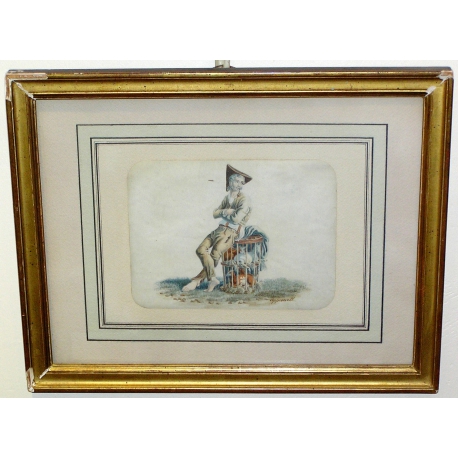 "Appenzell" gouache, Switzerland, at Moinat SA – Antiques and decorative arts – Gouaches, watercolours, pastels