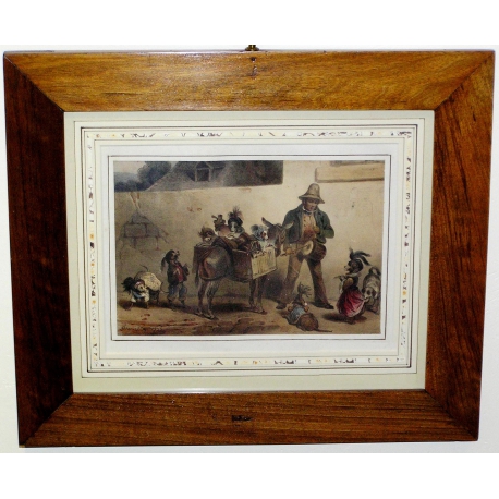 Chromolithograph ‘Saltimbanques’ by Moinat SA – Antiques and decorative items