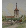 Stich „Crissier“ bei Moinat SA – Antiquitäten und Dekoration – Stiche, Lithografien