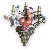 Applique "Coq" gauche, 3 lumières