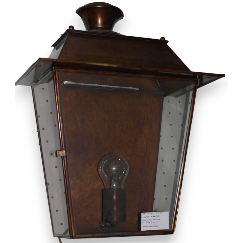 Rust-coloured brass wall light, from  Moinat SA  - Antiques and home décor