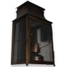 Wall lantern, ‘Pétrole’ model, patina, by Moinat SA – Antiques and home décor