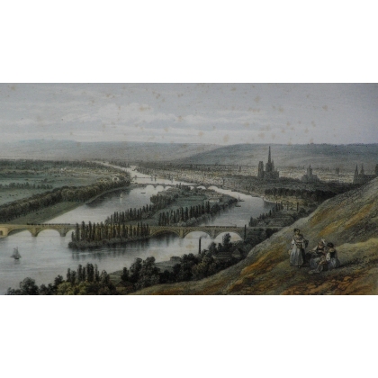 Gravure "Rouent" par DEROY  sur Moinat SA  - Antiquités décoration -  Gravures, Lithos