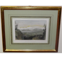 Gravure "Mont Blanc from the Jura"