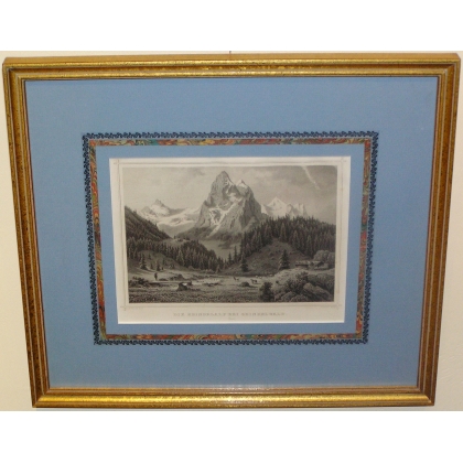 Stich „Die Grindelalp bei Grindelwald“ von Moinat SA – Antiquitäten und Dekorationsgegenstände – Stiche, Lithografien