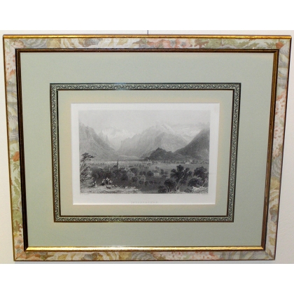 Engraving ‘Interlacken’ by BARTLETT  at Moinat SA  – Antiques and decorative items –  Engravings, lithographs