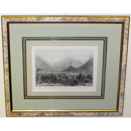 Engraving ‘Interlacken’ by BARTLETT  at Moinat SA  – Antiques and decorative items –  Engravings, lithographs