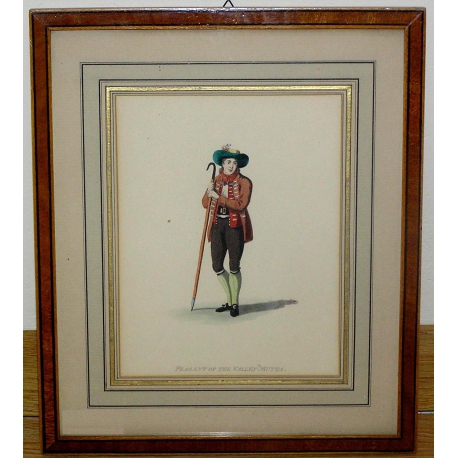Engraving ‘Peasant of the Mutta Valley’ by Moinat SA – Antiques and decorative items – Engravings, lithographs