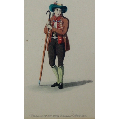 Engraving ‘Peasant of the Mutta Valley’ by Moinat SA – Antiques and decorative items – Engravings, lithographs