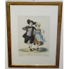 Gravure "Forêt noire Suisse, Habitants