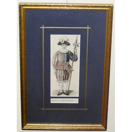 Gravure \"Gent Suisse en habit de cérémonie\"