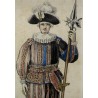 Gravure \"Gent Suisse en habit de cérémonie\"