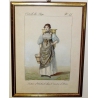 Gravure "Laitière d'Oberhasli, dans le