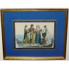 Aquarell „Italiener am Meer“, signiert auf Moinat SA – Antiquitäten und Dekoration – Stiche, Lithografien