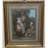 Radierung „Trachten aus der Umgebung des Lac sur Moinat SA“ – Antiquitäten und Dekorationsgegenstände – Radierungen, Lithografie