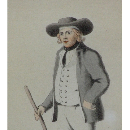Engraving ‘Countryman of Entlebuch’ by Moinat SA – Antiques and decorative items – Engravings, lithographs