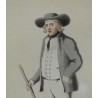 Engraving ‘Countryman of Entlebuch’ by Moinat SA – Antiques and decorative items – Engravings, lithographs
