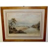 Engraving ‘View of Interlaken’ by König, published by Moinat SA – Antiques and decorative items – Engravings, lithographs