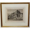 Radierung „Lausanne, das Schloss und …“ von Moinat SA – Antiquitäten und Dekoration – Radierungen, Lithografien