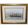Coloured engraving ‘Boat’ by Moinat SA – Antiques and decorative items – Engravings, lithographs