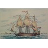Engraving: ‘17th-century merchant ship’ by Moinat SA – Antiques and decorative items – Engravings, lithographs
