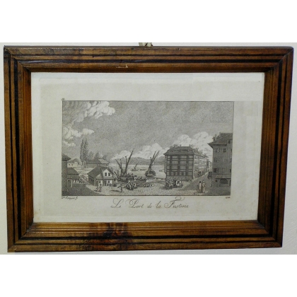 Radierung „Le Port de la Fusterie“ von  bei Moinat SA  – Antiquitäten und Dekoration –  Radierungen, Lithografien