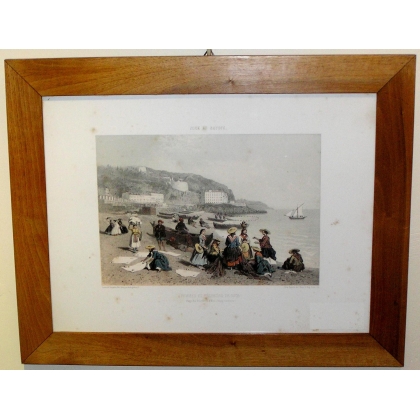 Engraving entitled "Fishermen’s Wives of Nice" by Moinat SA – Antiques and decorative items – Engravings, lithographs