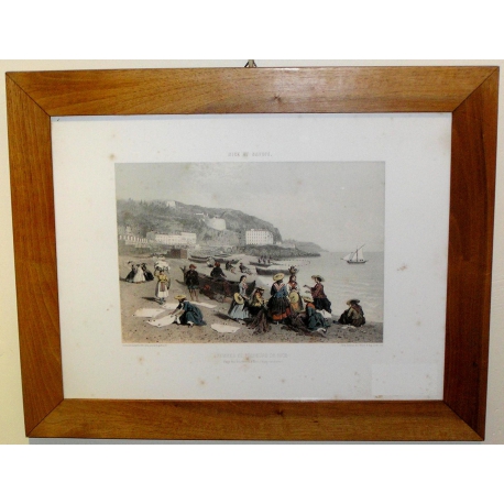 Gravure "Femmes de Pêcheurs de Nice" de  sur Moinat SA  - Antiquités décoration -  Gravures, Lithos