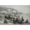 Gravure "Femmes de Pêcheurs de Nice" de  sur Moinat SA  - Antiquités décoration -  Gravures, Lithos