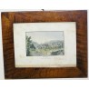 Gravure coloriée "Vue de Schwytz" par  sur Moinat SA  - Antiquités décoration -  Gravures, Lithos