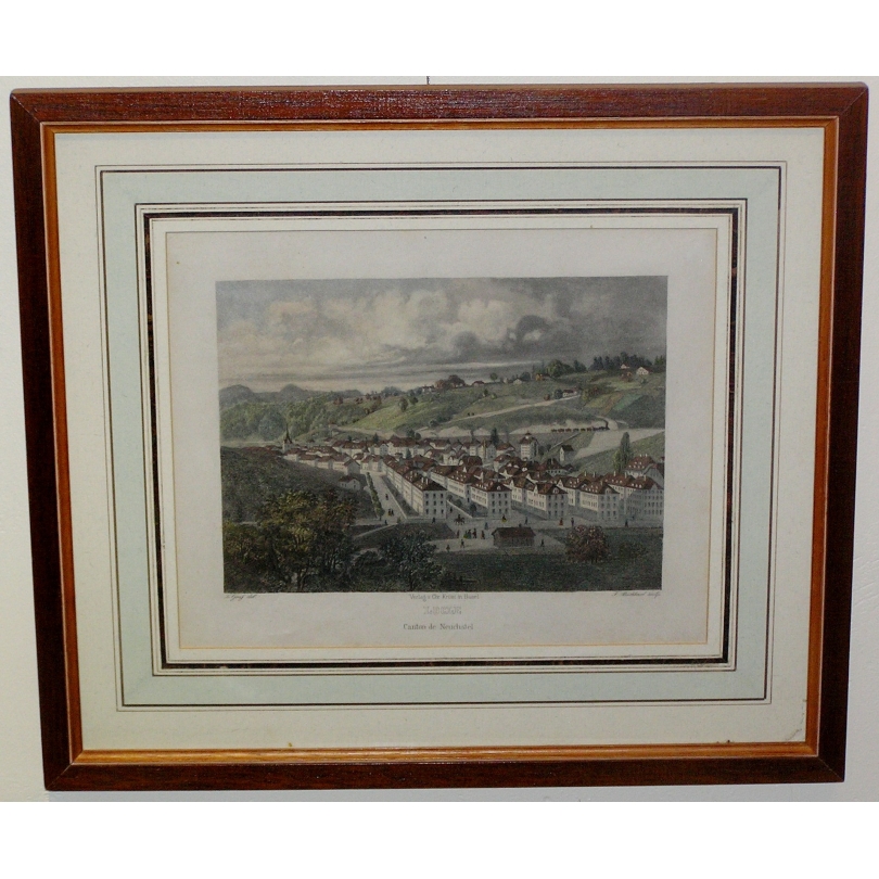 Gravure Le Locle de GRAF