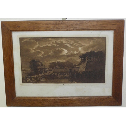 Engraving entitled ‘Near Geneva’, signed ‘Carl’ on Moinat SA – Antiques and decorative items – Engravings, lithographs