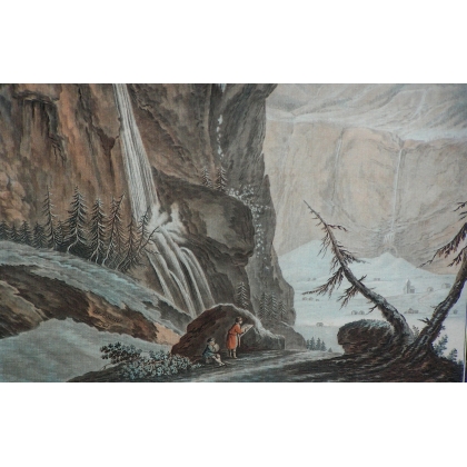 Engraving "View of the Schild-Wald-BACH", by Moinat SA – Antiques and decorative items – Engravings, lithographs