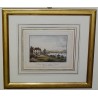 Gravure coloriée "Genève depuis la  sur Moinat SA  - Antiquités décoration -  Gravures, Lithos
