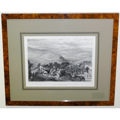 Engraving ‘Vista de Neby Samwil’ by FENN on Moinat SA – Antiques and decorative items – Engravings, lithographs