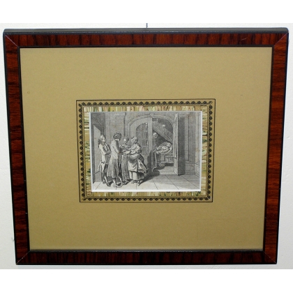 Engraving entitled ‘Childbirth’ by Moinat SA – Antiques and decorative items – Engravings, lithographs