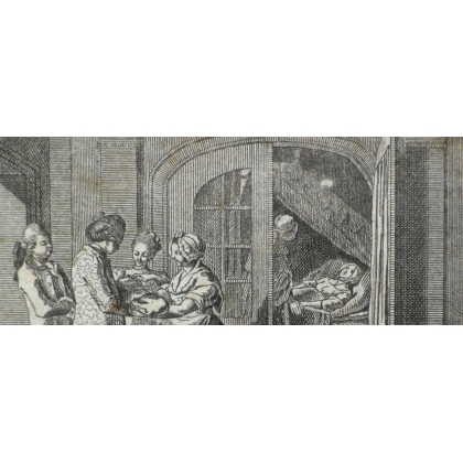 Gravure "Accouchement"  sur Moinat SA  - Antiquités décoration -  Gravures, Lithos