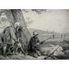Gravure "Battue en plaine" de DELPECH  sur Moinat SA  - Antiquités décoration -  Gravures, Lithos