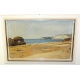 Aquarelle "Bord de mer" signée RIVIER