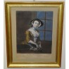 Coloured engraving "The Fair Oysterdina" by Moinat SA – Antiques and decorative items – Engravings, lithographs