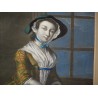 Coloured engraving "The Fair Oysterdina" by Moinat SA – Antiques and decorative items – Engravings, lithographs